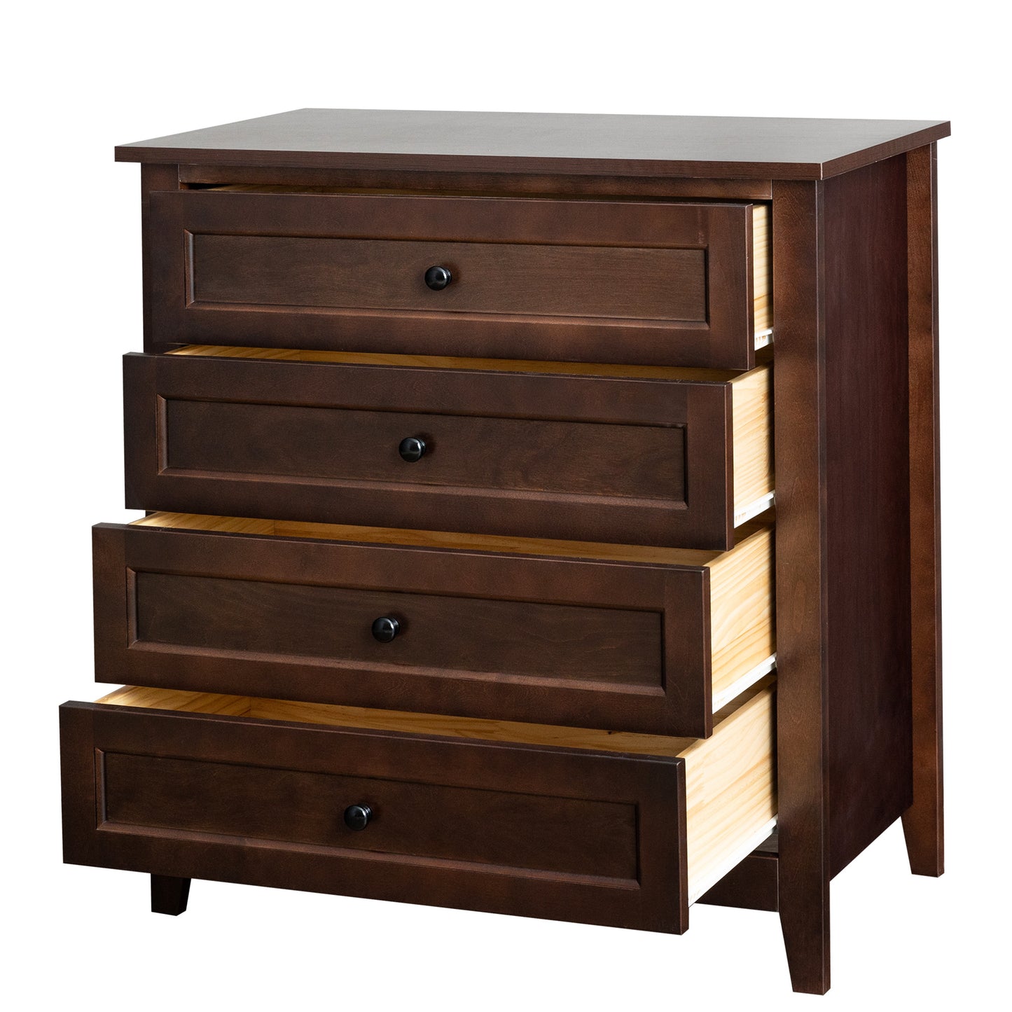 Solid Wood spray-painted drawer dresser bar,buffet tableware cabinet lockers buffet server console table lockers, retro round handle, applicable to the dining room, living room,kitchen corridor,auburn