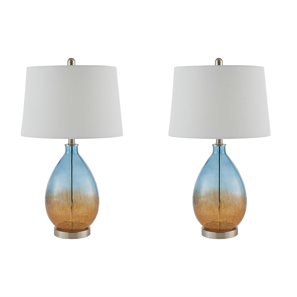 Cortina Ombre Glass Table Lamp, Set of 2