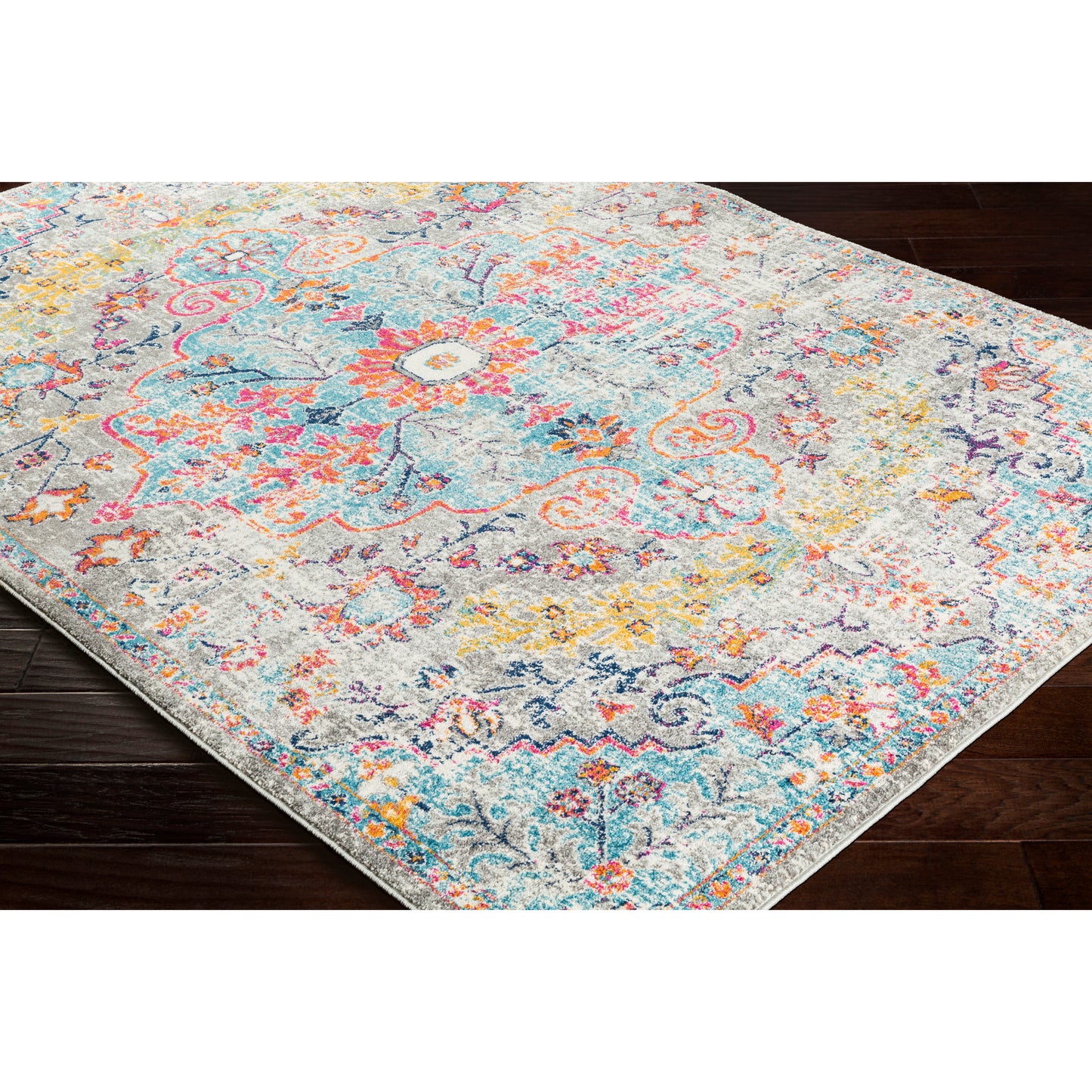 Art of Knot Sandhya Traditional Blue Area Rug; 5'3" x 7'3"