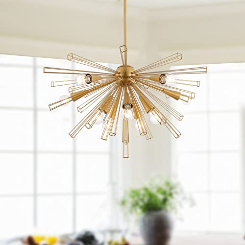 AvaMalis A|M Lighting  Black  Island Lighting,10 Lights Sputnik Chandelier