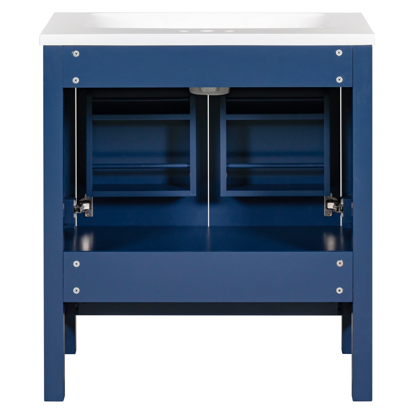 AvaMalis [Cabinet Only] 30" Blue Bathroom Vanity