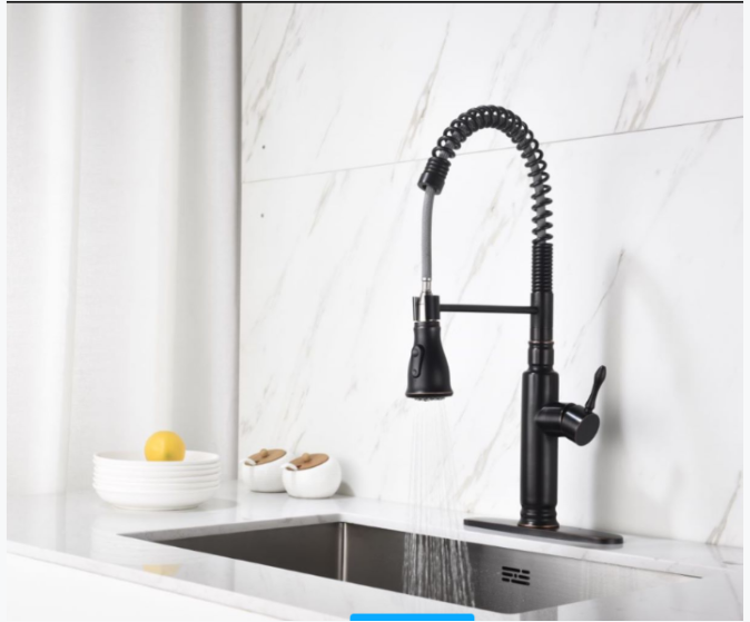 A|M Aquae Stainless steel kitchen faucet