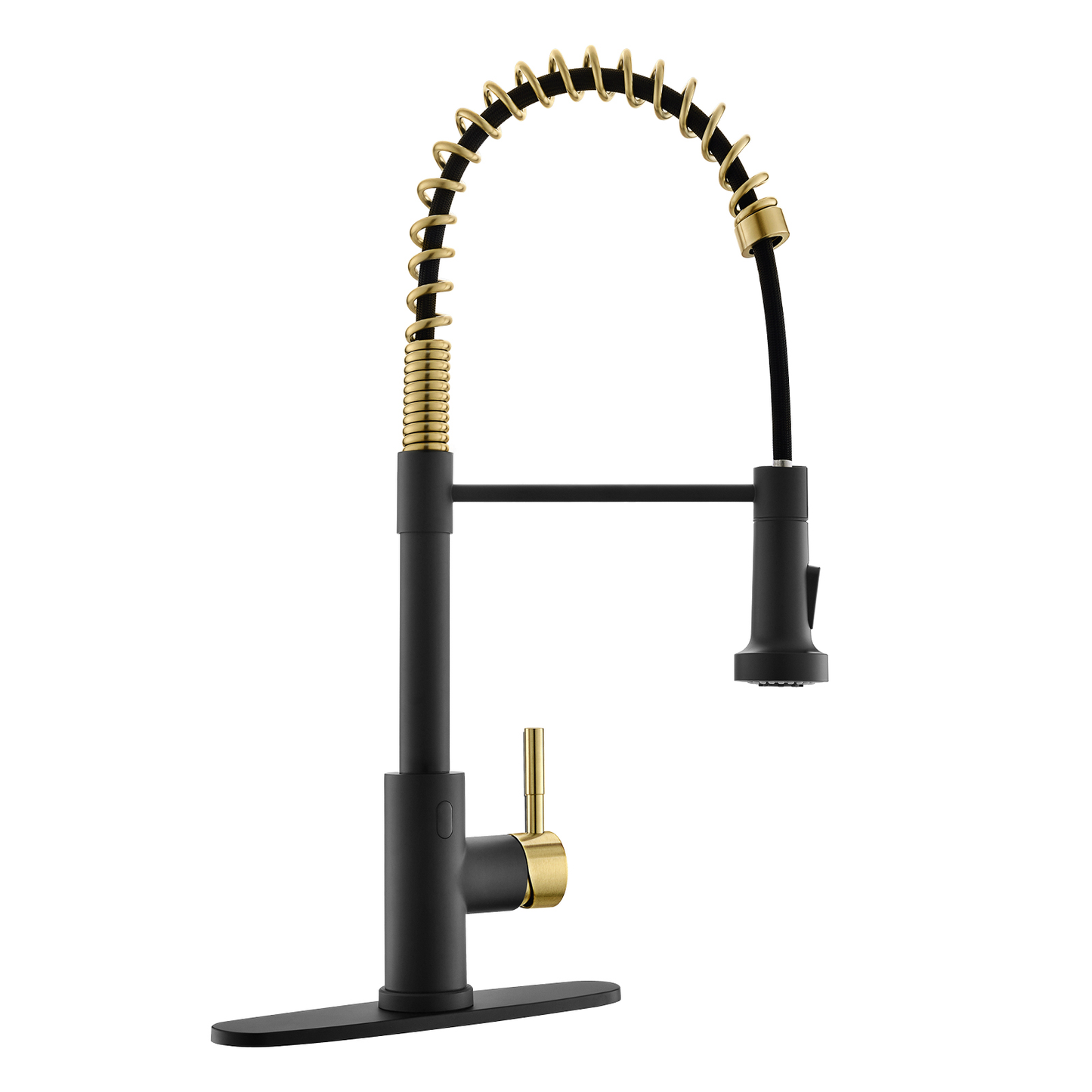 Single-Handle Touchless Sensor Gooseneck Pull-Down Sprayer Kitchen Faucet